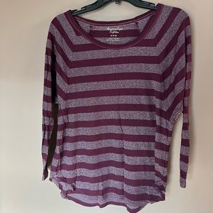 Striped long sleeve shirt